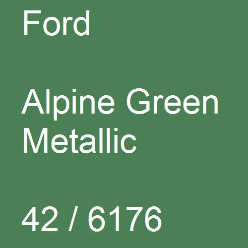 Ford, Alpine Green Metallic, 42 / 6176.